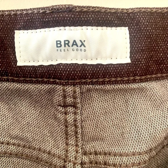 Stylish Brax Chuck Modern Feel Good Cotton/Poly Blend Men’s Brown Pant size XL - Picture 3 of 14